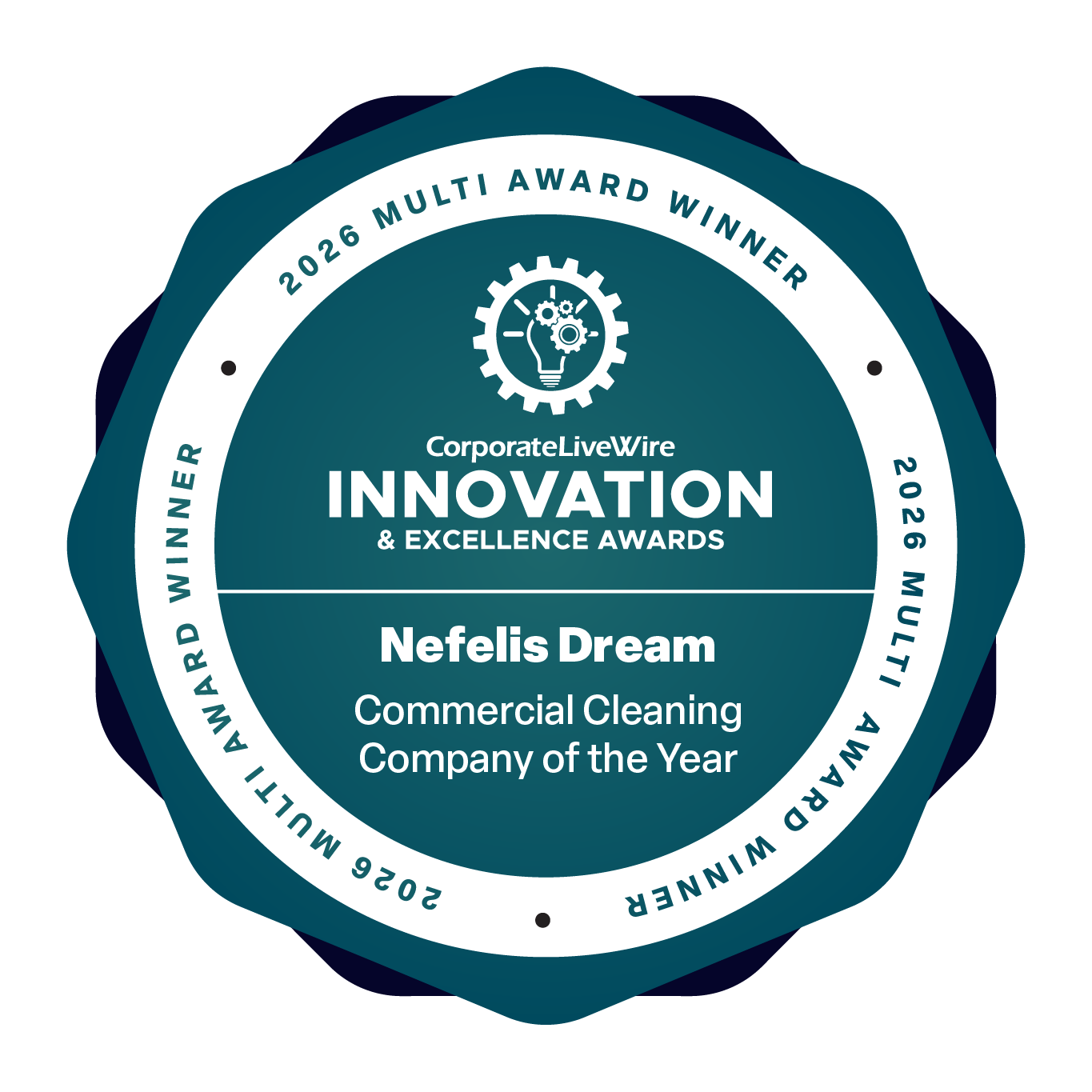 CorporateLiveWire Innovation & Excellence Awards 2026 — Commercial Cleaning Company of the Year, Nefeli's Dream